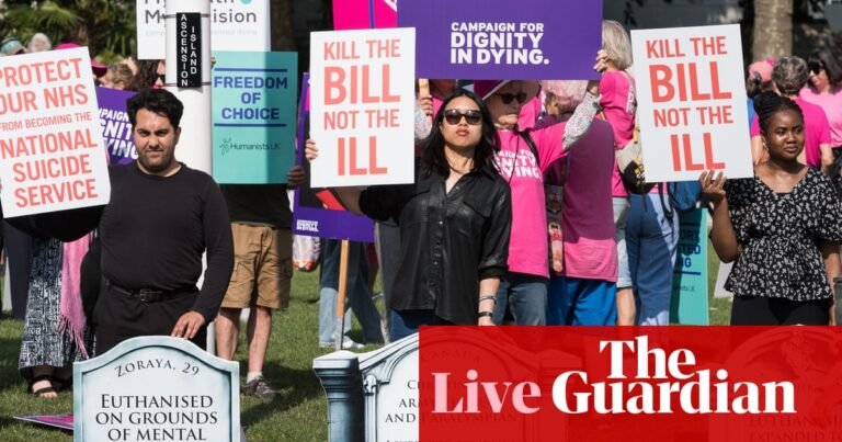 Assisted dying bill faces crunch vote in House of Commons – UK politics live | Politics