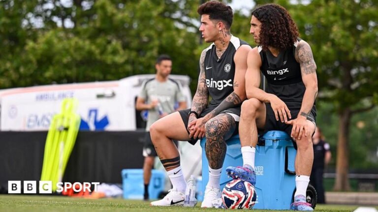 Chelsea Marc Cucurella and Enzo Fernandez
