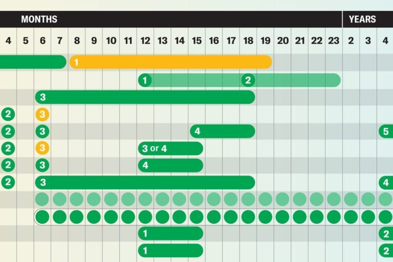 See Vaccine Recommendations Backed by Science in These Handy Charts