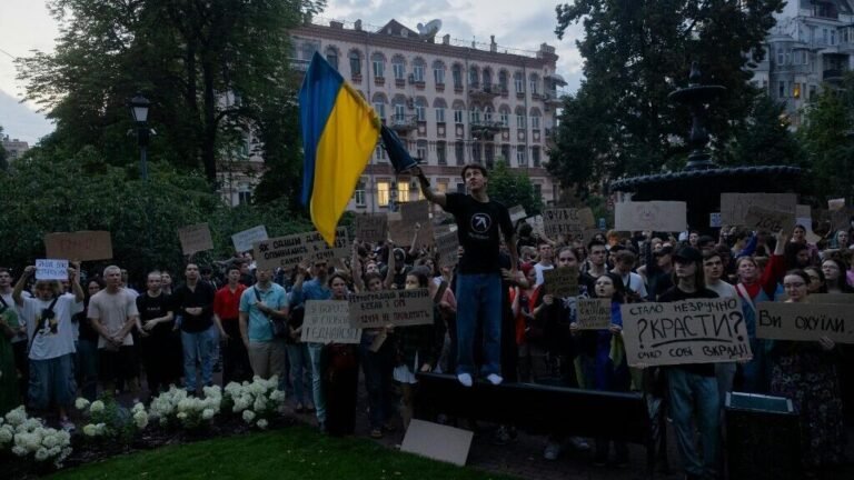 Zelensky faces major protests after signing bill targeting anti-graft bodies