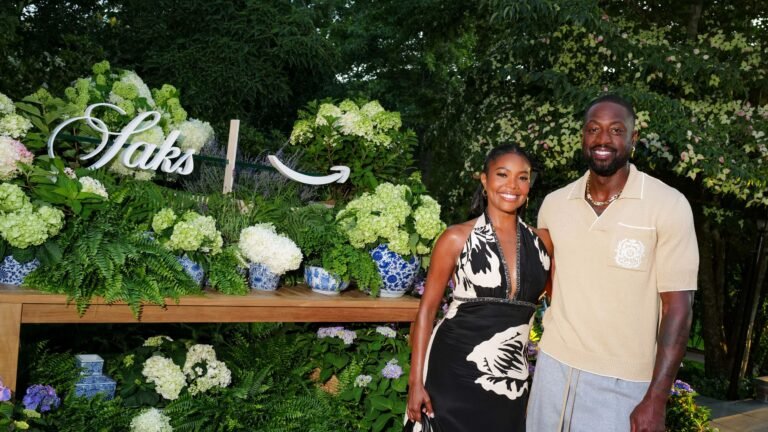 Out East, Gabrielle Union and Dwyane Wade Hosted an Alfresco Dinner for Saks on Amazon